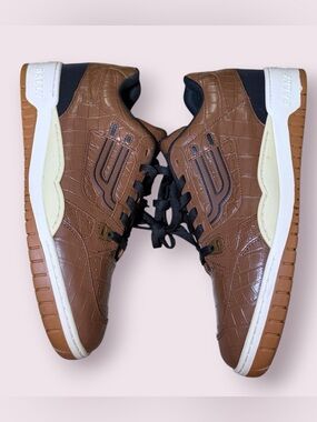Bally Men's Kuba Croc-Embossed Leather Sneakers Size 9 US